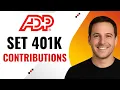How to Set Up 401k Contributions in ADP Easily Step-by-Step