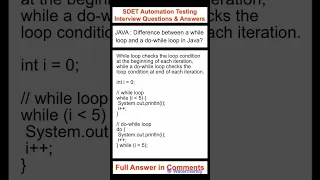JAVA Difference between a while loop and a do-while loop in Java