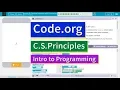 Creating Functions with Parameters Lesson 8 14 Tutorial with Answers Code org CS Principles