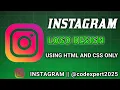 How to make Logo using HTML CSS Instagram logo design 2025 using css