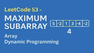 Leetcode 53 - Maximum Subarray Kadane s Algorithm Explained FAANG Interview Prep