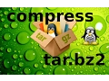 How to compress to tar bz2 Linux Terminal