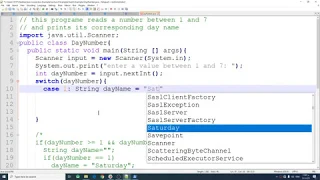 Java Programming Language Lecture6-6 Switch Statement
