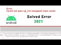 Android Studio Error Could not open cp - init remapped class cache for 1h4mb5v2havonhyqx304nlbku
