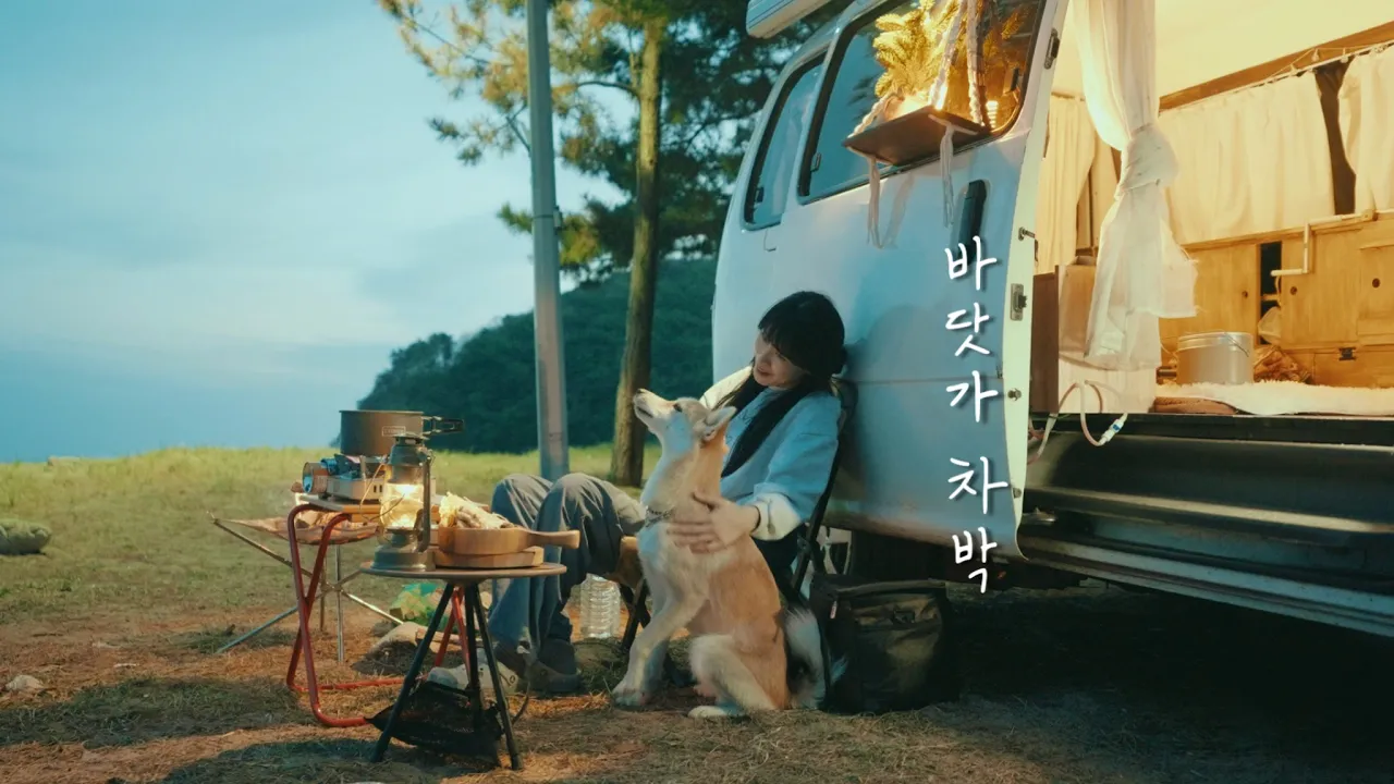 봉고차 타고 아무도 없는 섬에서 나홀로 바다 차박 / 1박에 2만원 바다 캠핑장 / 장봉도 한들해수욕장 /미나리 샤브샤브와 떡만둣국 サムネイル