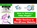 How to Add FAQ in WordPress Ultimate FAQ WordPress and accordion plugin WordPress Zero to Hero