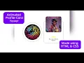 Animated Profile Card made Using Html CSS Tutorial UI Design