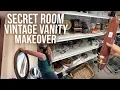 Watch Me Transform This Hidden Room Into a Vintage Vanity Nook All Thrifted