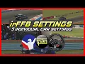 irFFB - 5 Individual Road Car Settings for the G29 or other gear driven wheels