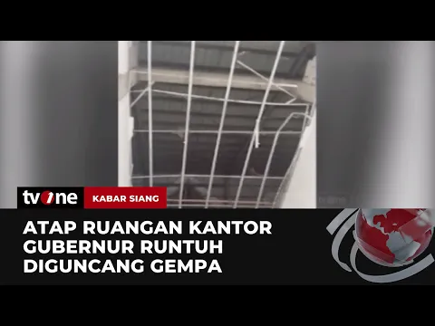 Plafon Ruangan Kantor Gubernur Runtuh, Dampak Gempa Magnitudo 6,6  Kupang