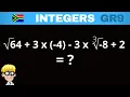 Integers Grade 9 Roots squares cubes