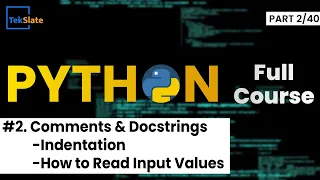 Comments And Docstring in Python Python Tutorial For Beginners TekSlate