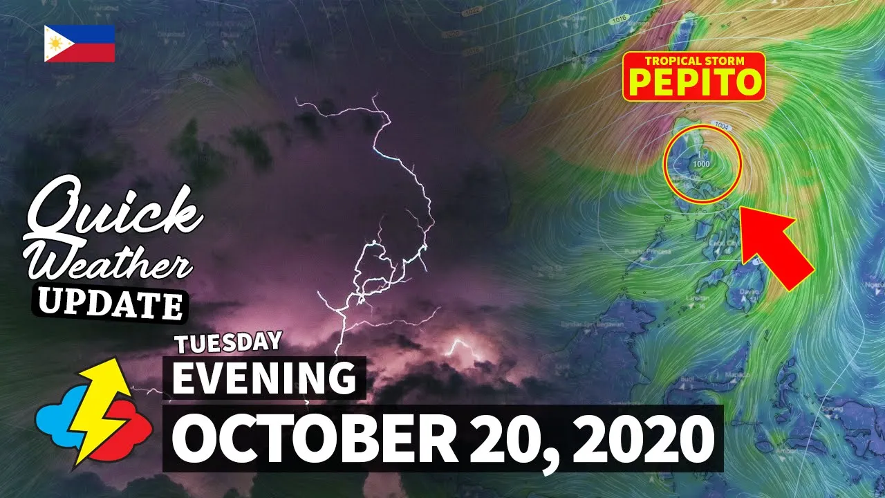 Tropical Storm PepitoPH | Weather update today PM | TUESDAY– OCTOBER 20, 2020 | Weather Forecast