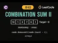 LeetCode 40 Combination Sum II C Solution Backtracking with Duplicates