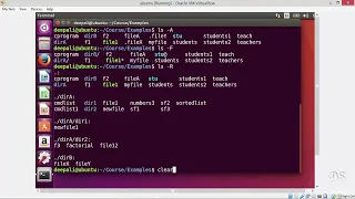 Linux Command Line Bash Shell Scripting AWK SED on Linux - Listing Files and Directories