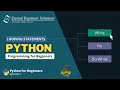 Looping Statements in Python while Loop EES Python development in Tamil