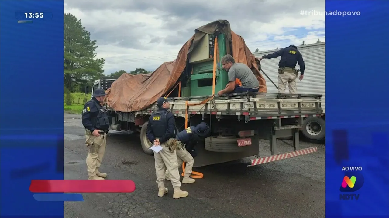 PRF finaliza hoje operação no planalto: fiscalização foca no peso e dimensões dos veículos de carga