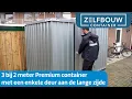 Lagu 3 bij 2 meter Premium container met een enkele deur aan de lange zijde