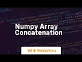 numpy array concatenation