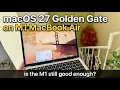 M1 MacBook Air in 2026 Running macOS 27 Golden Gate