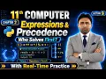 Expressions Operator Precedence 11th Class Computer Science Chapter 2 Python Programming Qais