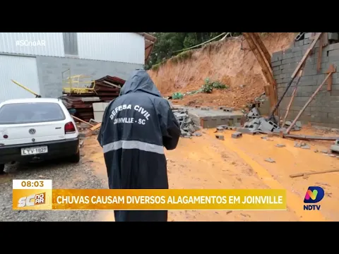 Defesa Civil alerta Joinville sobre fortes chuvas e possíveis alagamentos na região