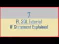Tutorial 7 IF Statement in Oracle