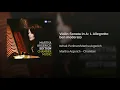 Violin Sonata in A Major, FWV 8: I. Allegretto ben moderato