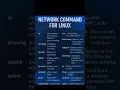 Network Command For Linux