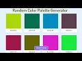 Create A Random Color Palette Generator in HTML CSS JavaScript