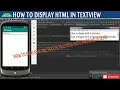 how to display html in textview in android studio how to apply html inside android studio