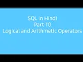 logical and arithmetic operators of SQL