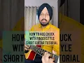 How to add chuck with Fingerstyle | Guitar tutorial by Sanmeet Bagga