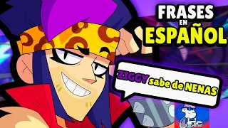 ⚡️TODAS las 58 FRASES de ZIGGY en ESPAÑOL⚡️ | Brawl Stars
