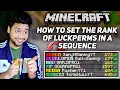 How To Set The Rank of LuckPerms in a Sequence How To Set Ranks in a Order LuckPerms Rank Setup