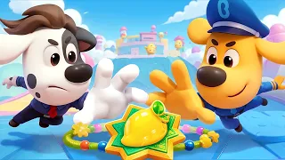 Who Can Find the Badge First? | Learn Detective Skills | Sheriff Labrador | Kids Cartoon | BabyBus
