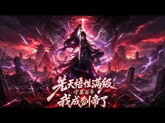 動漫 先天悟性滿級守墓百年我成劍帝了 滿級悟性被發配擦劍摸遍殘劍天道開局就無敵