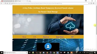 A Key Policy Attribute Based Temporary Keyword Search scheme for Secure Cloud Storage Java Project