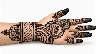 Rakhi special mehndi design | easy arabic mehndi designs | simple front hand mehndi | मेहंदी 