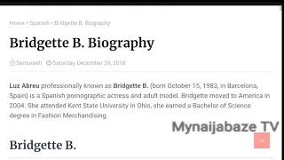 Bridgette B Biography Wikipedia Wiki Age Affairs Net Worth Education Career Family Awards