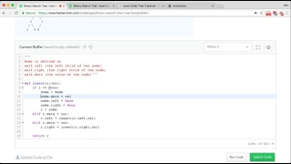 HackerRank binary search tree