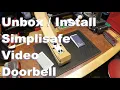 Another Doorbell Attempt Simplisafe Doorbell Unbox Install