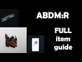 Full item guide ABDM R OUTDATED
