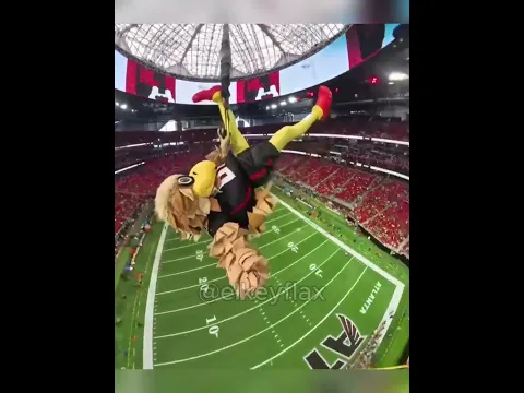 Esta mascota de fútbol americano demostró que no le tenía miedo a nada. 😨 #shorts