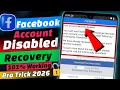 How To Recover Disabled Facebook Account 2026 Disabled Facebook Account Recovery 2026