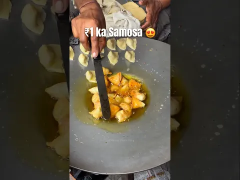 ⚡⚡₹1 Rupee Samosa Making Process⚡⚡ #shorts #telugufoodie #esangathulu #streetfood #foodie #omelette