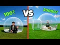 Lagu Low to High Budget Bubble House Overnight Survival Challenge 