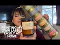 how I design and print my own labels at home small business tips