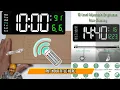 Yaboodn Large Digital Wall Clock with Remote Control