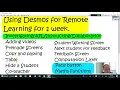Using Desmos for Remote Learning for 1 Week